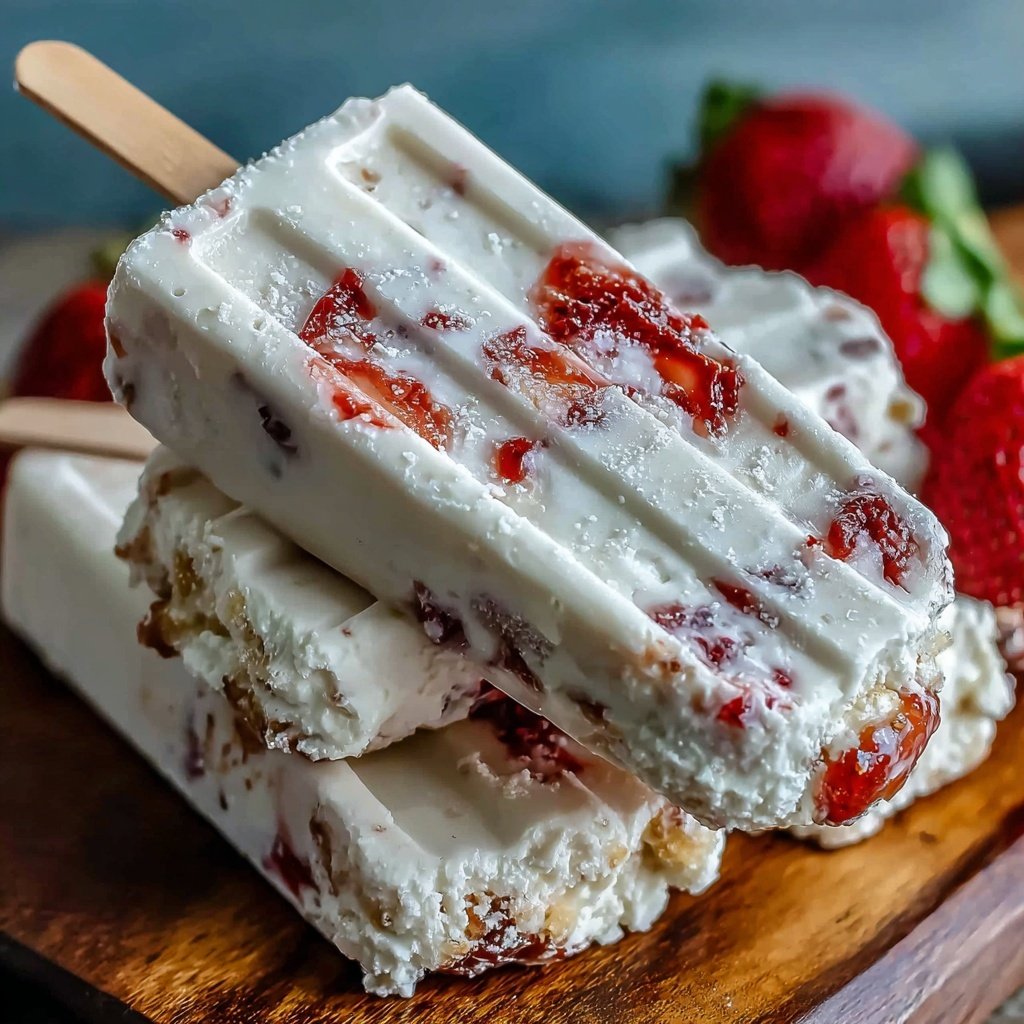 Strawberry Shortcake Ice Cream Bars