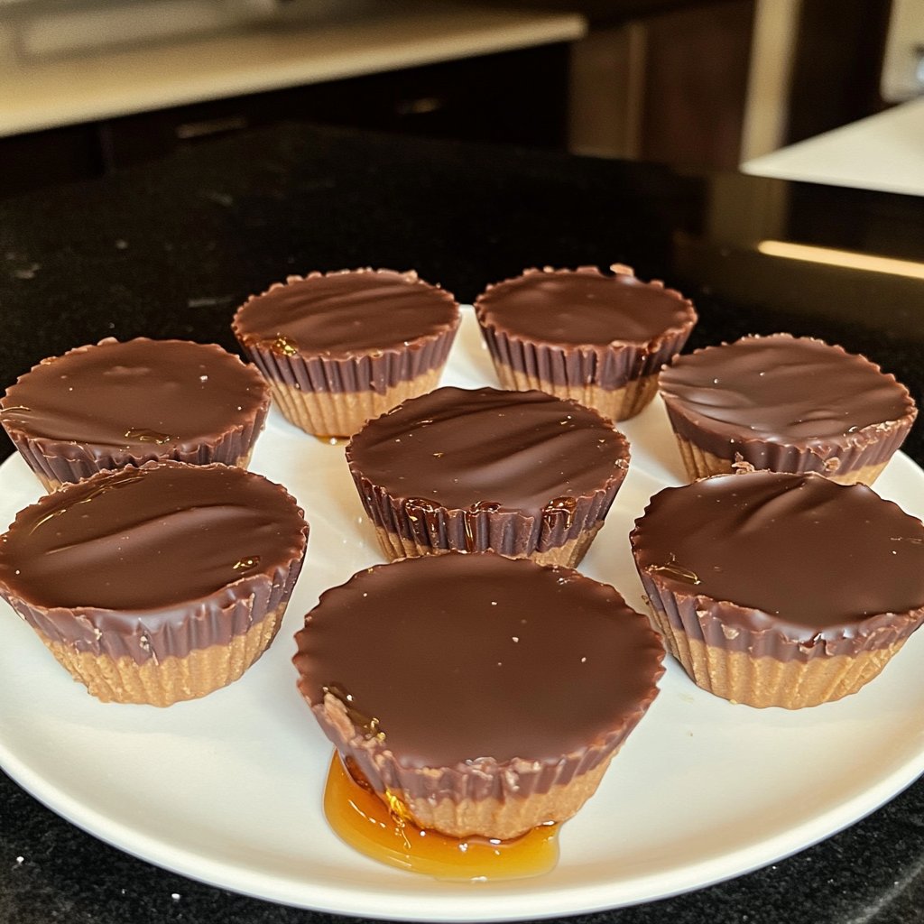 Homemade Peanut Butter Cups with Honey