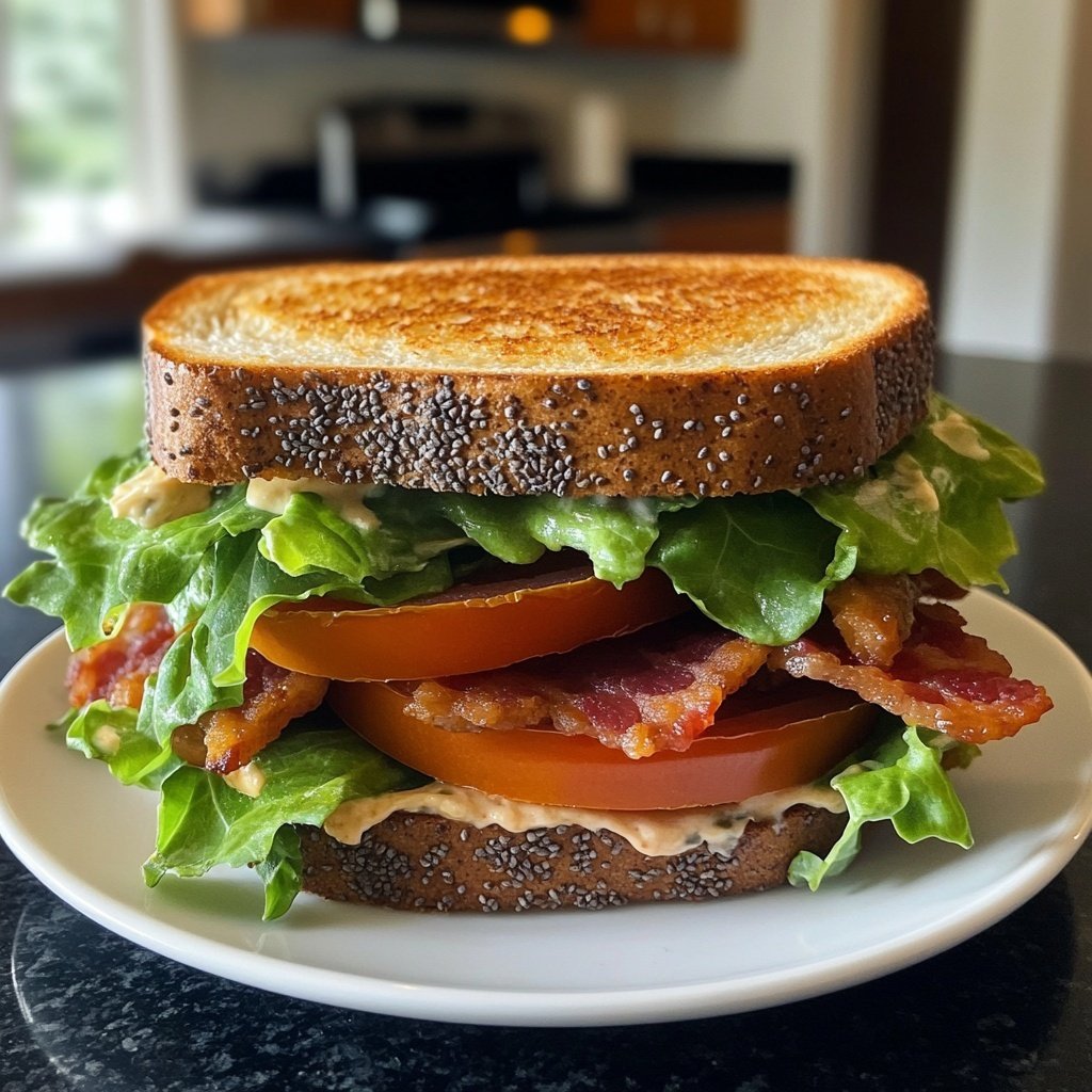 Healthy BLT Sandwich Lunch