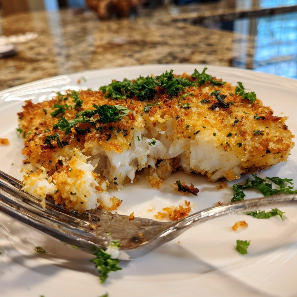 Baked Parmesan Crusted Tilapia