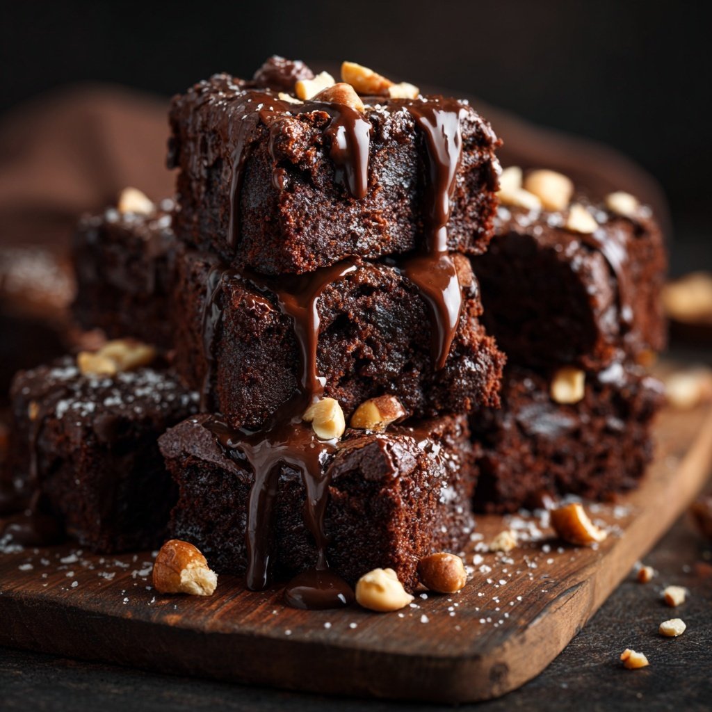 Thick Chocolate Brownie Squares