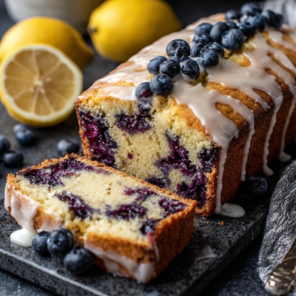 Baking & Desserts Lemon Blueberry Loaf Cake