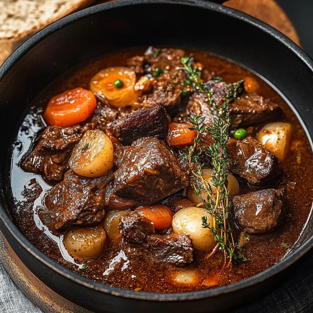 Classic French Beef Bourguignon