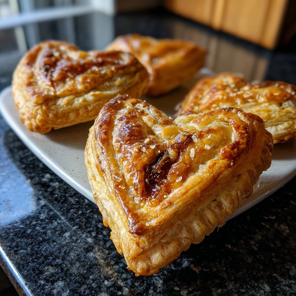 Valentines Snacks Mini Puff Pastries