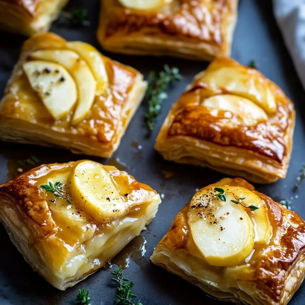 Apple and Brie Puff Pastry Bites