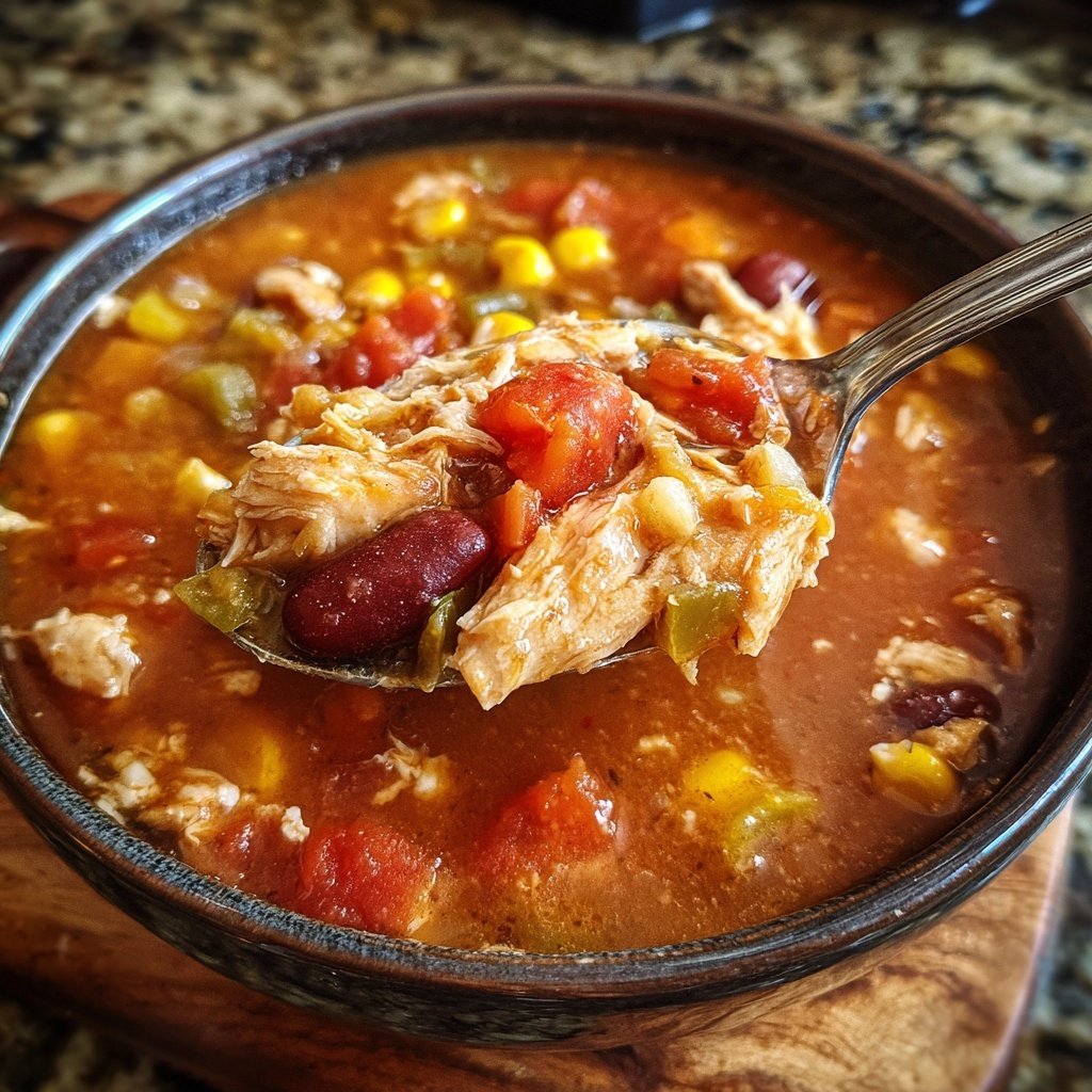 Family-Favorite Crockpot Chicken Taco Soup