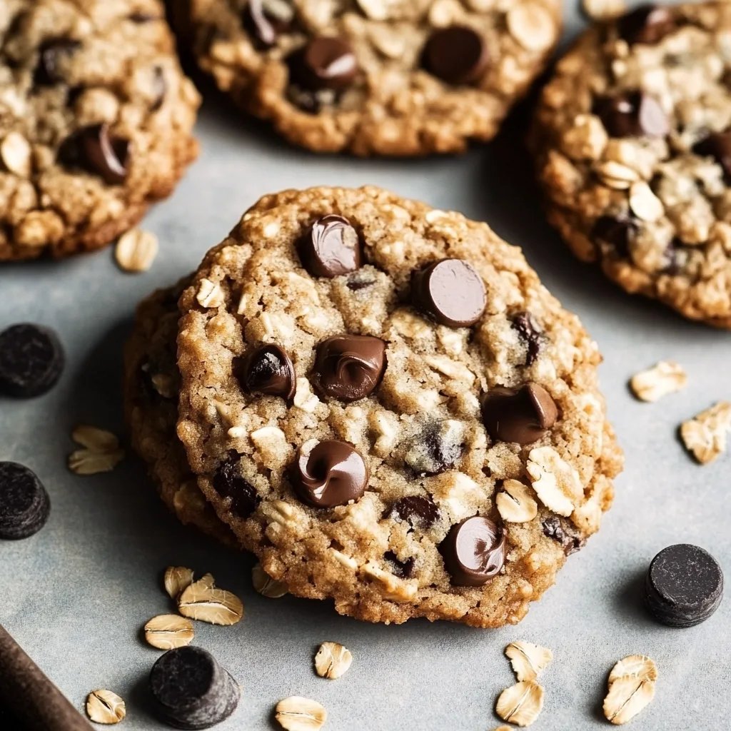 Chewy Oatmeal Chocolate Chip Cookies