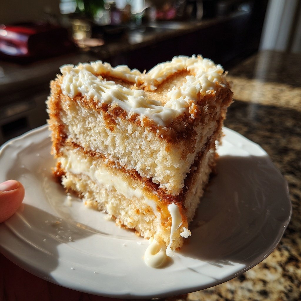 Mini Heart Cake with Lemon Almond Cream