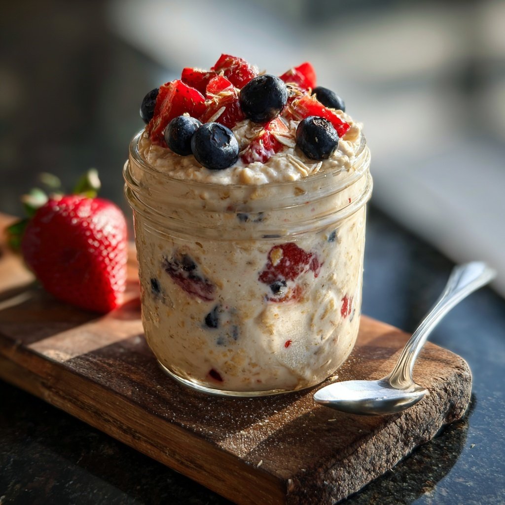 Overnight Oats With Fresh Berries
