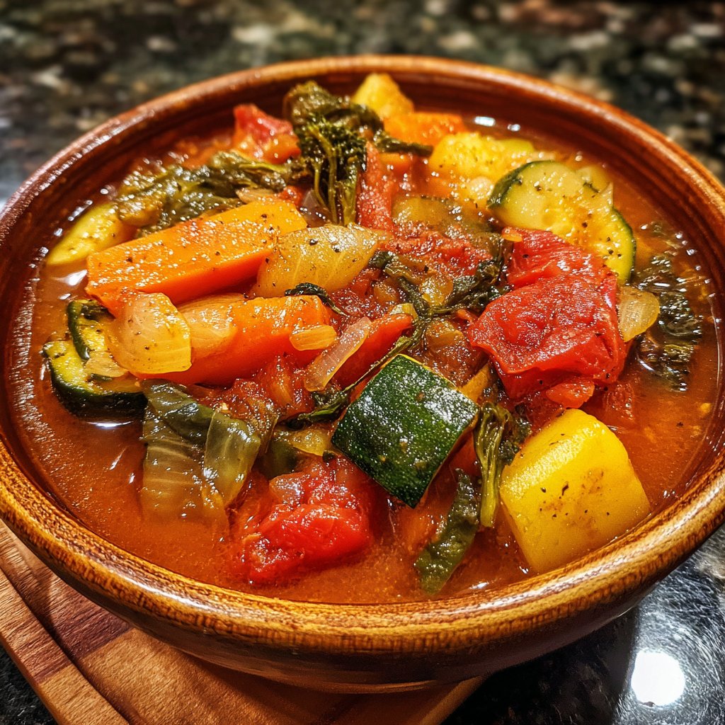 Healthy Crockpot Italian Vegetable Stew