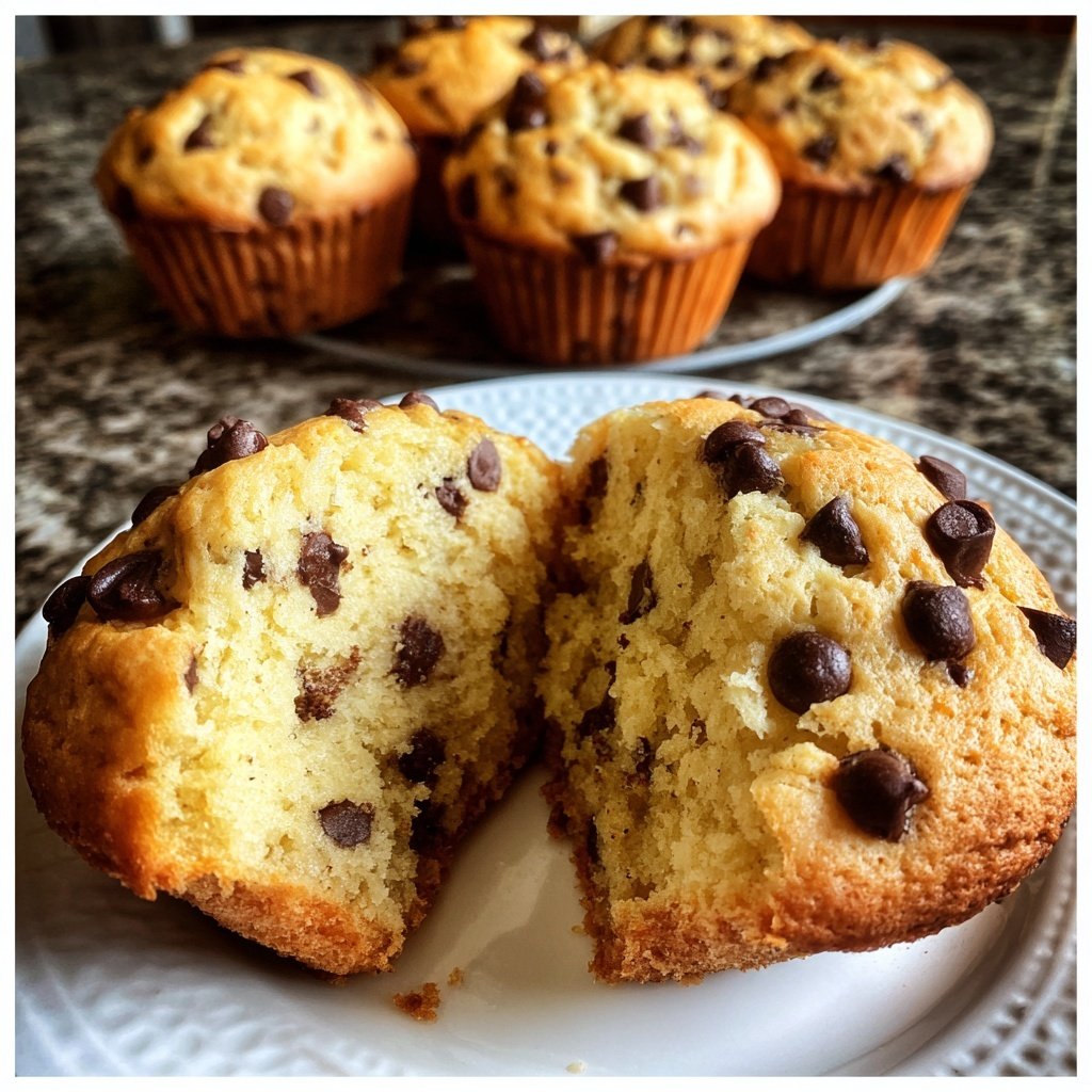 Healthy Chocolate Chip Muffins