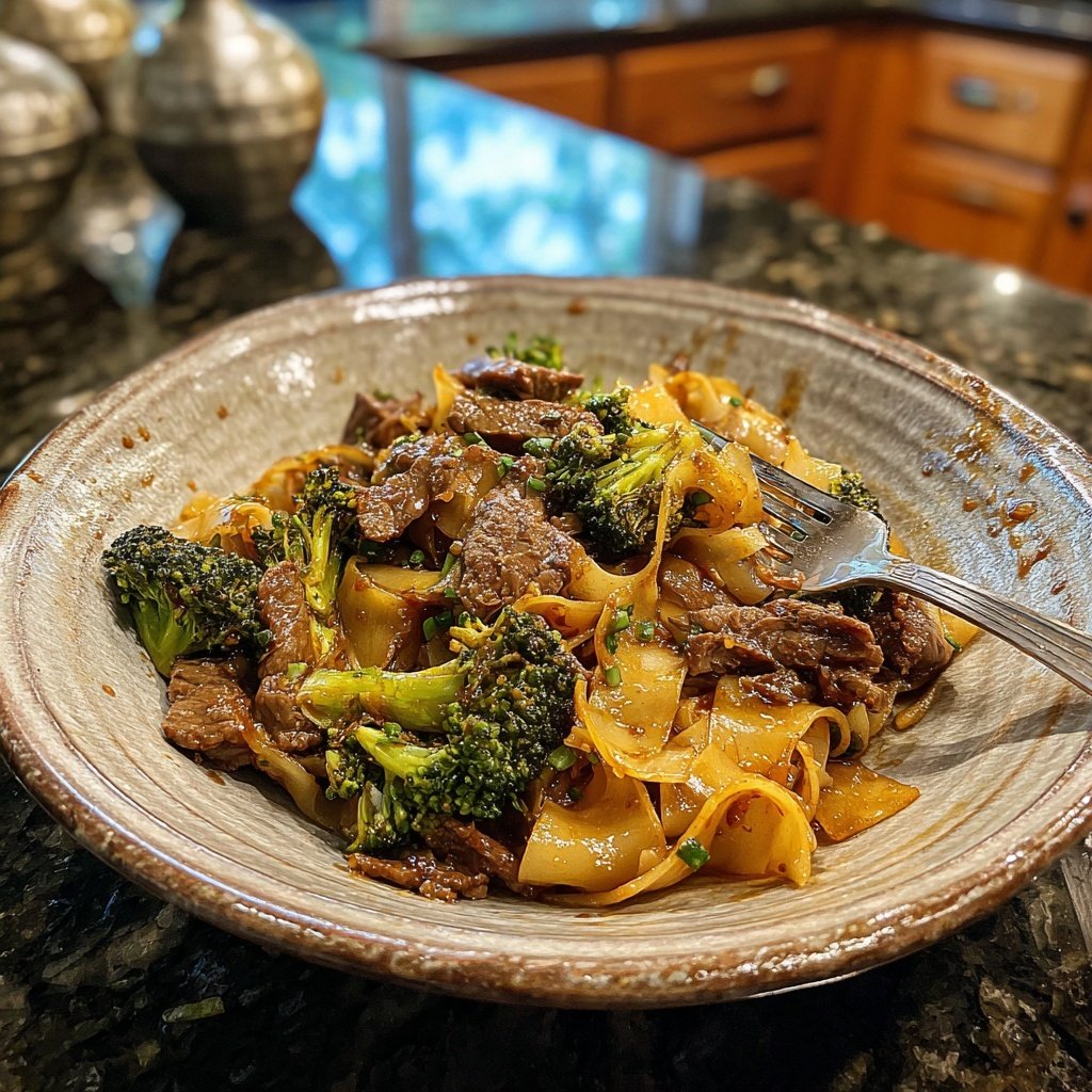 Beef And Broccoli Rice Noodles