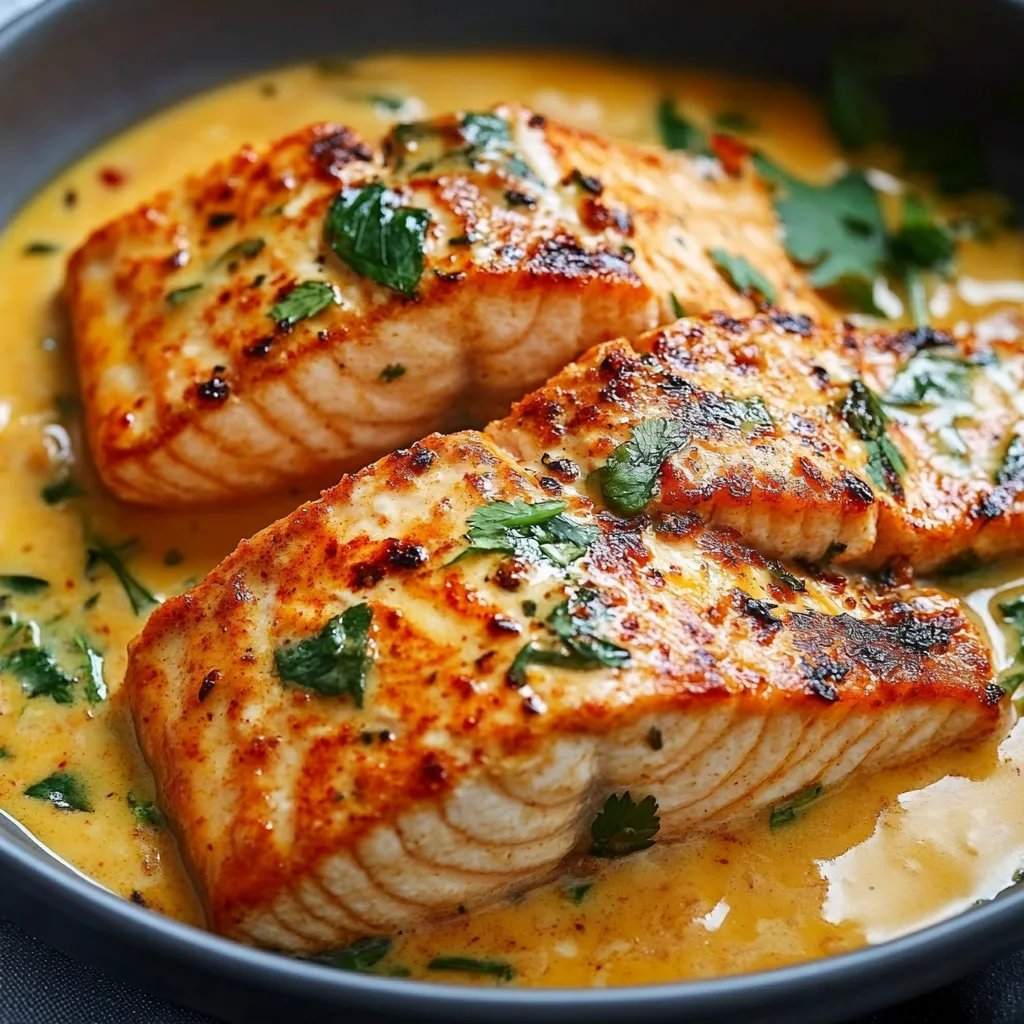 Baked Thai Red Curry Salmon