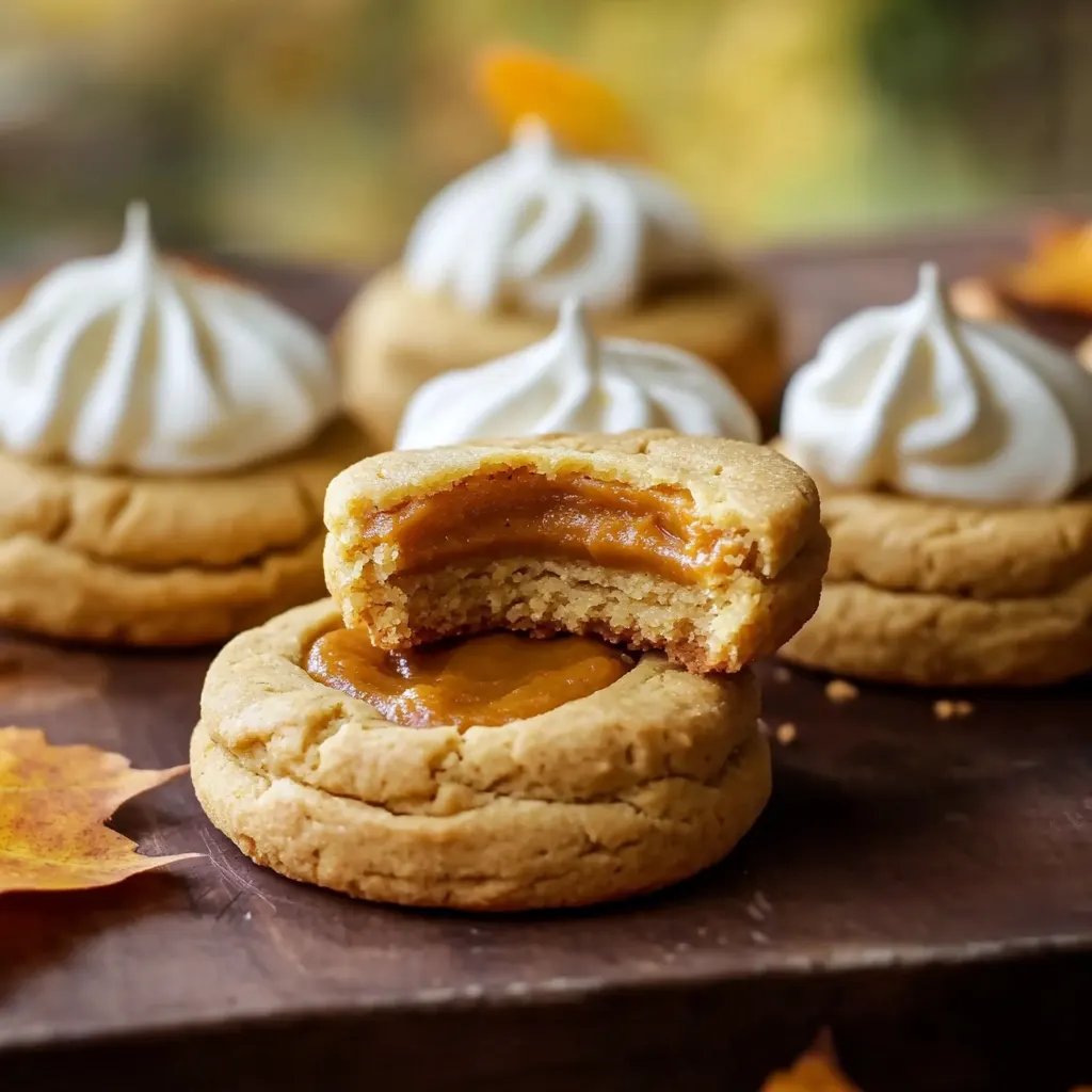 Thanksgiving Cookies With Pumpkin Pie Filling And Fall Shortbread Base
