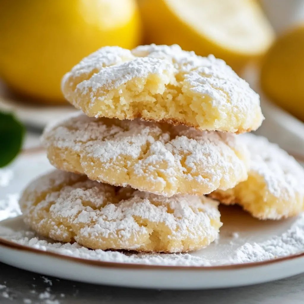 Lemon Crinkle Cookies