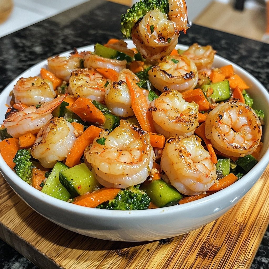 High Protein Shrimp Bowls