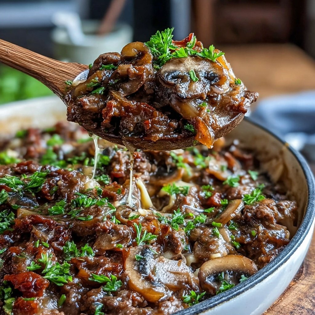 Ground Beef And Mushroom Stroganoff